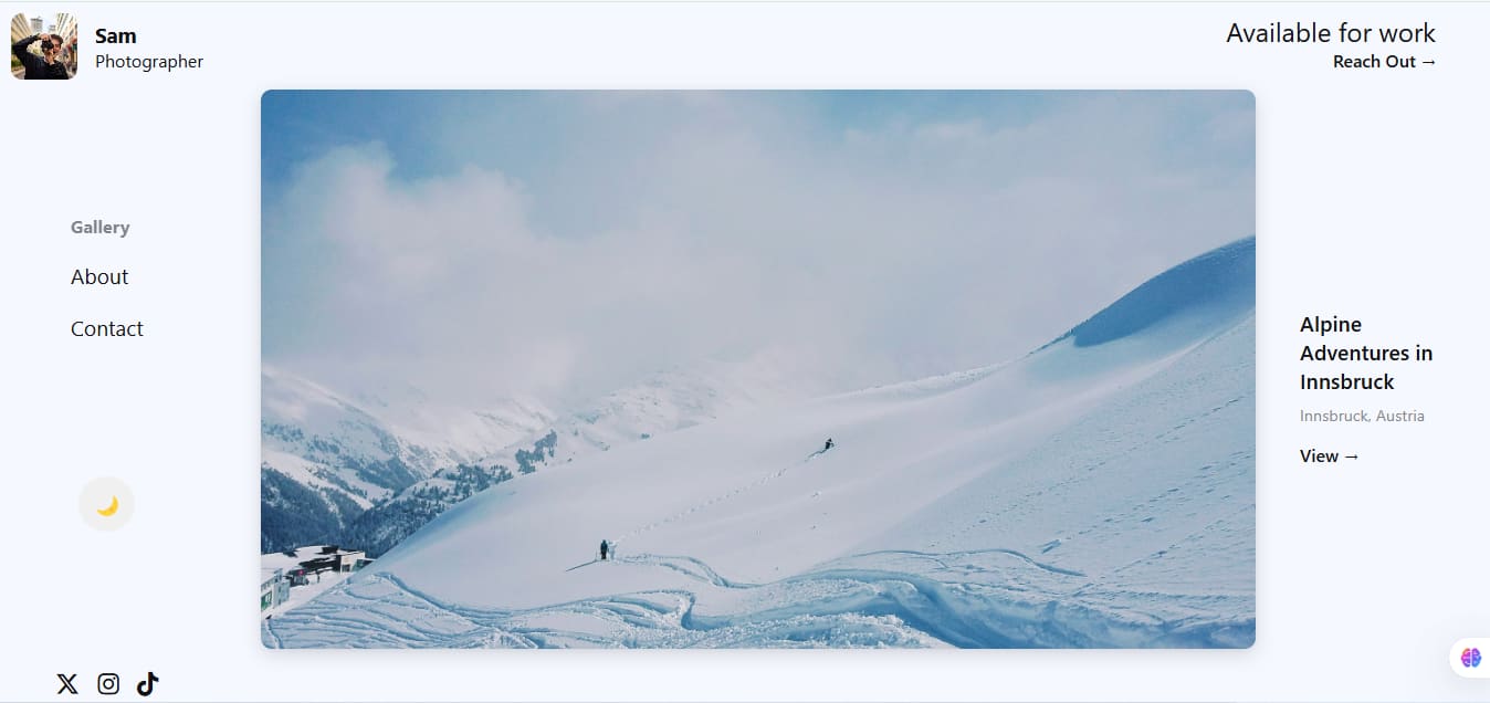 Photographer Portfolio
